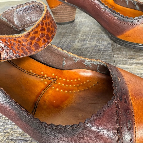 Lartiste spring step Ostentatious Mary Jane pump leather boho - Picture 5 of 10